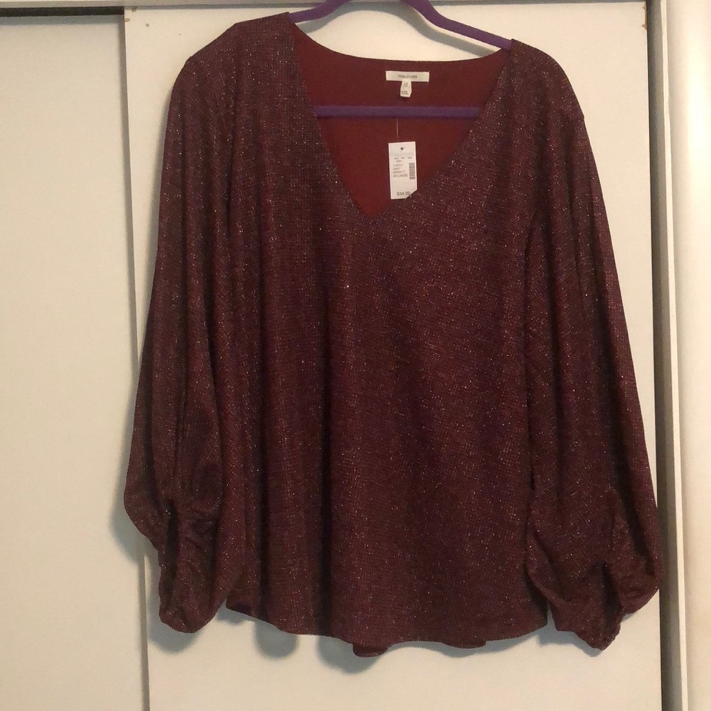 Sparkle maroon top